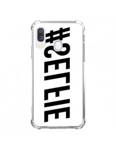 Coque Samsung Galaxy A40 Hashtag Selfie Noir Inversé...