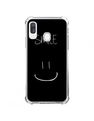 Coque Samsung Galaxy A40 Smile Souriez Noir - Jonathan Perez