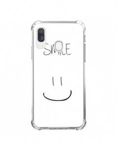 Coque Samsung Galaxy A40 Smile Souriez en Blanc -...