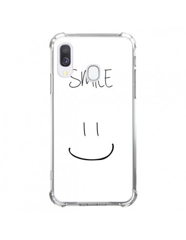 Coque Samsung Galaxy A40 Smile Souriez en Blanc - Jonathan Perez
