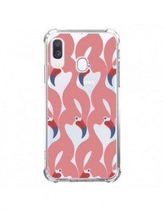 Coque Samsung Galaxy A40 Flamant Rose Flamingo...