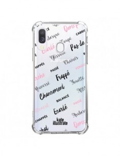 Coque Samsung Galaxy A40 Ballerina Ballerine Mots...