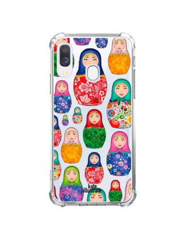 Coque Samsung Galaxy A40 Matryoshka Dolls Poupées Russes Transparente - kateillustrate