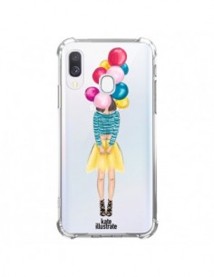 Coque Samsung Galaxy A40 Girls Balloons Ballons Fille...