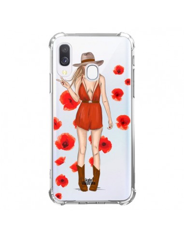 Coque Samsung Galaxy A40 Young Wild and Free Coachella Transparente - kateillustrate
