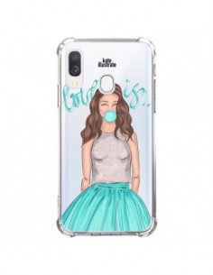 Coque Samsung Galaxy A40 Bubble Girls Tiffany Bleu...