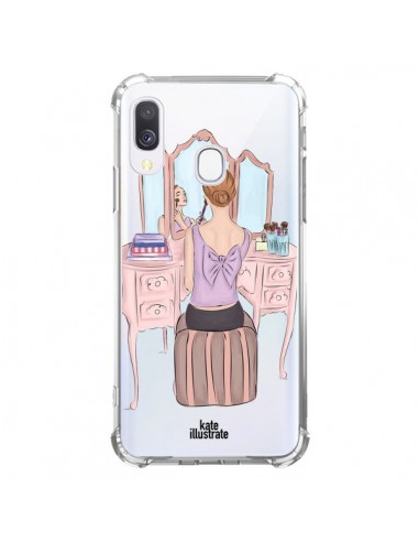 Coque Samsung Galaxy A40 Vanity Coiffeuse Make Up Transparente - kateillustrate