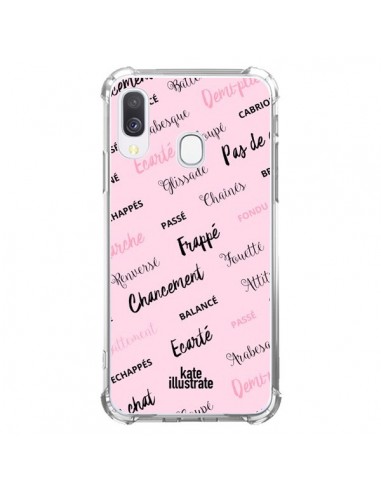 Coque Samsung Galaxy A40 Ballerina Ballerine Mots - kateillustrate