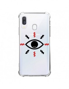 Coque Samsung Galaxy A40 Eye I See You Oeil Transparente...