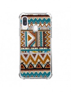 Coque Samsung Galaxy A40 Azteque Vert Marron - Kris Tate