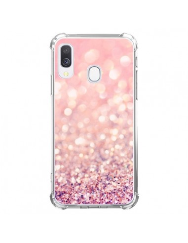 Coque Samsung Galaxy A40 Paillettes Blush - Lisa Argyropoulos