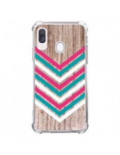 Coque Samsung Galaxy A40 Tribal Aztèque Bois Wood Flèche...
