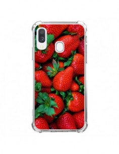 Coque Samsung Galaxy A40 Fraise Strawberry Fruit - Laetitia