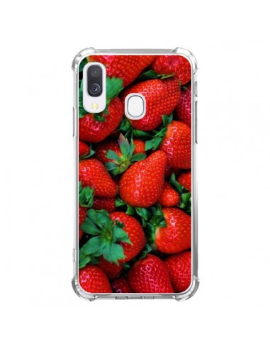 Coque Samsung Galaxy A40 Fraise Strawberry Fruit - Laetitia