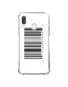 Coque Samsung Galaxy A40 Code Barres Noir - Laetitia