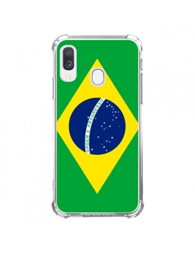 Coque Samsung Galaxy A40 Drapeau Brésil Brésilien - Laetitia