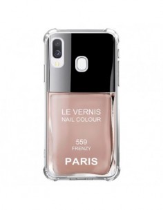 Coque Samsung Galaxy A40 Vernis Paris Frenzy Beige -...