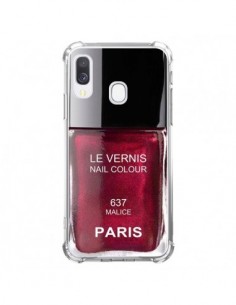 Coque Samsung Galaxy A40 Vernis Paris Malice Violet -...