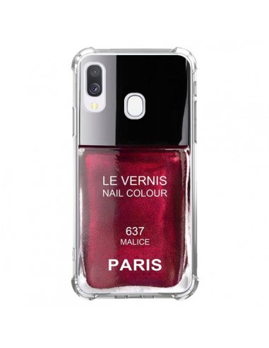 Coque Samsung Galaxy A40 Vernis Paris Malice Violet - Laetitia