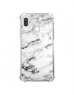 Coque Samsung Galaxy A40 Marbre Marble Blanc White -...