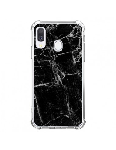 Coque Samsung Galaxy A40 Marbre Marble Noir Black - Laetitia