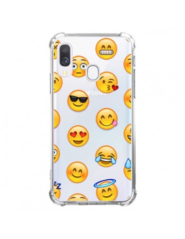 Coque Samsung Galaxy A40 Smiley Emoticone Emoji Transparente - Laetitia