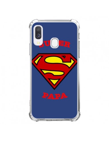 Coque Samsung Galaxy A40 Super Papa Superman - Laetitia