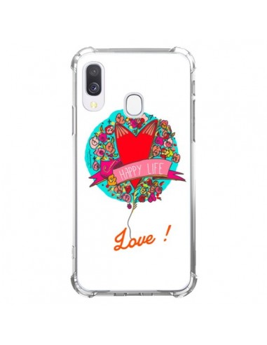 Coque Samsung Galaxy A40 Love Happy Life - Leellouebrigitte