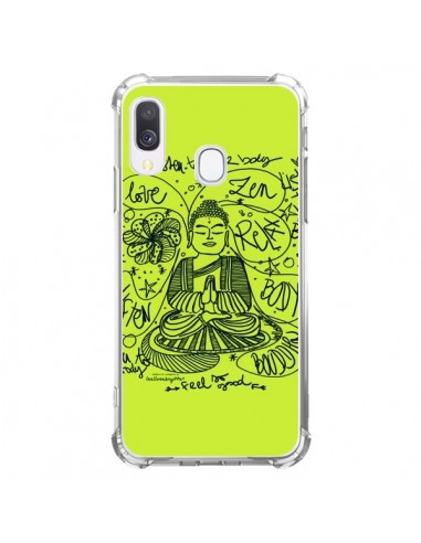 Coque Samsung Galaxy A40 Buddha Listen to your body Love Zen Relax - Leellouebrigitte