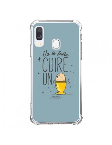 Coque Samsung Galaxy A40 Va te faire cuir un oeuf gris - Leellouebrigitte