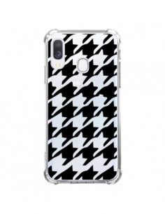 Coque Samsung Galaxy A40 Vichy Gros Carre noir...