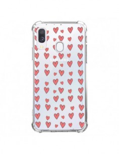 Coque Samsung Galaxy A40 Coeurs Heart Love Amour Rouge...