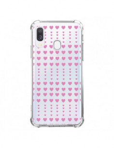 Coque Samsung Galaxy A40 Coeurs Heart Love Amour Rose...