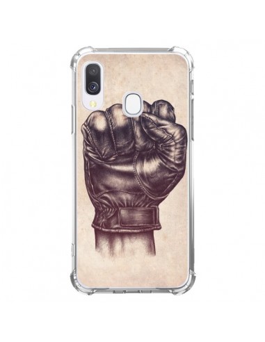 Coque Samsung Galaxy A40 Fight Poing Cuir - Lassana