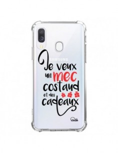 Coque Samsung Galaxy A40 Je veux un mec costaud et des...