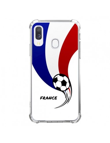 Coque Samsung Galaxy A40 Equipe France Ballon Football - Madotta