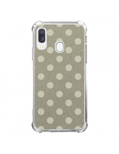 Coque Samsung Galaxy A40 Pois Polka Camel - Mary Nesrala