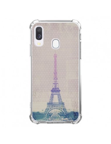 Coque Samsung Galaxy A40 I love Paris Tour Eiffel - Mary Nesrala