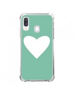 Coque Samsung Galaxy A40 Coeur Mint Vert - Mary Nesrala