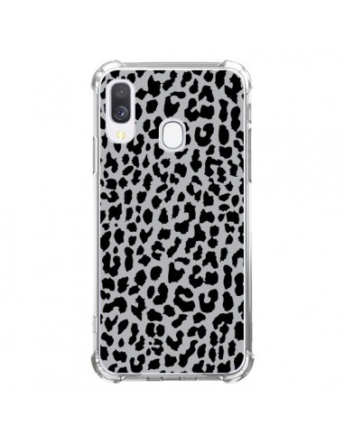 Coque Samsung Galaxy A40 Leopard Gris Neon - Mary Nesrala