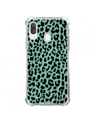 Coque Samsung Galaxy A40 Leopard Mint Vert Neon - Mary Nesrala