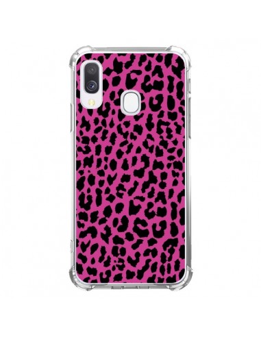 Coque Samsung Galaxy A40 Leopard Rose Pink Neon - Mary Nesrala