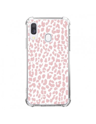 Coque Samsung Galaxy A40 Leopard Rose Corail - Mary Nesrala