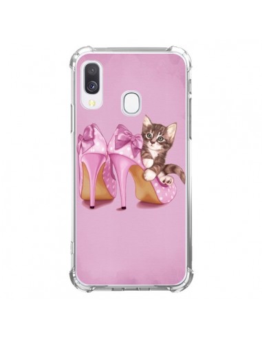 Coque Samsung Galaxy A40 Chaton Chat Kitten Chaussure Shoes - Maryline Cazenave