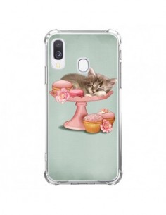 Coque Samsung Galaxy A40 Chaton Chat Kitten Cookies...