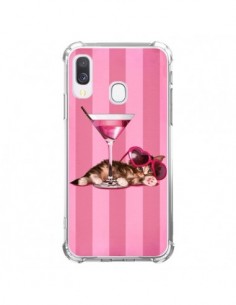 Coque Samsung Galaxy A40 Chaton Chat Kitten Cocktail...