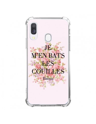 Coque Samsung Galaxy A40 Je m'en bats les couilles Bisous - Maryline Cazenave