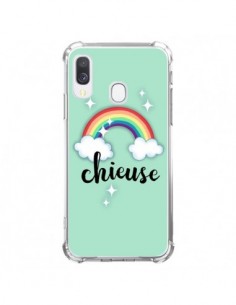 Coque Samsung Galaxy A40 Chieuse Arc en Ciel - Maryline...