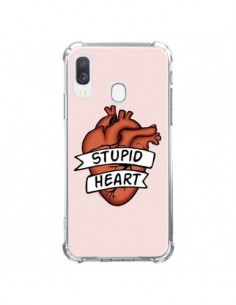 Coque Samsung Galaxy A40 Stupid Heart Coeur - Maryline...