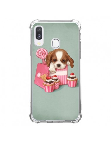 Coque Samsung Galaxy A40 Chien Dog Cupcake Gateau Boite - Maryline Cazenave